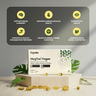 Plant Based Omega 3 with Vitamin E – MegToc Vegan