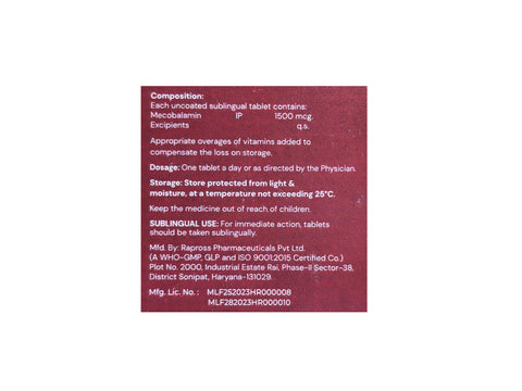 OptimaB12 Forte 1500mcg